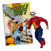 DC Direct Page Punchers The Flash Jay Garrick (The Flash #123) Action Figure (Red Platinum) 18cm
