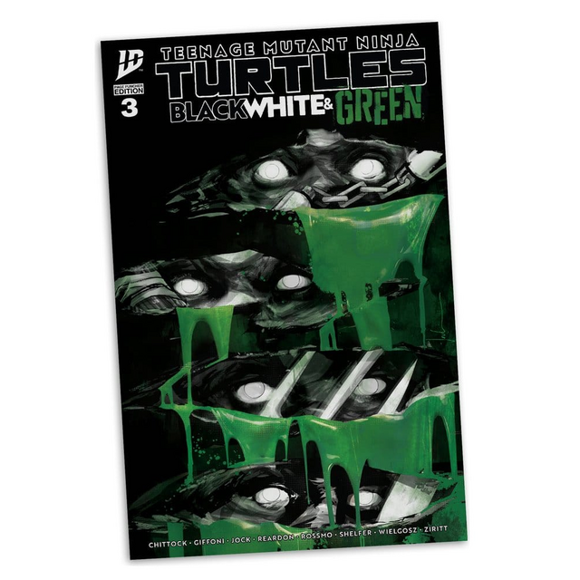 Teenage Mutant Ninja Turtles (Black White & Green) Page Punchers Raphael Action Figure 13cm