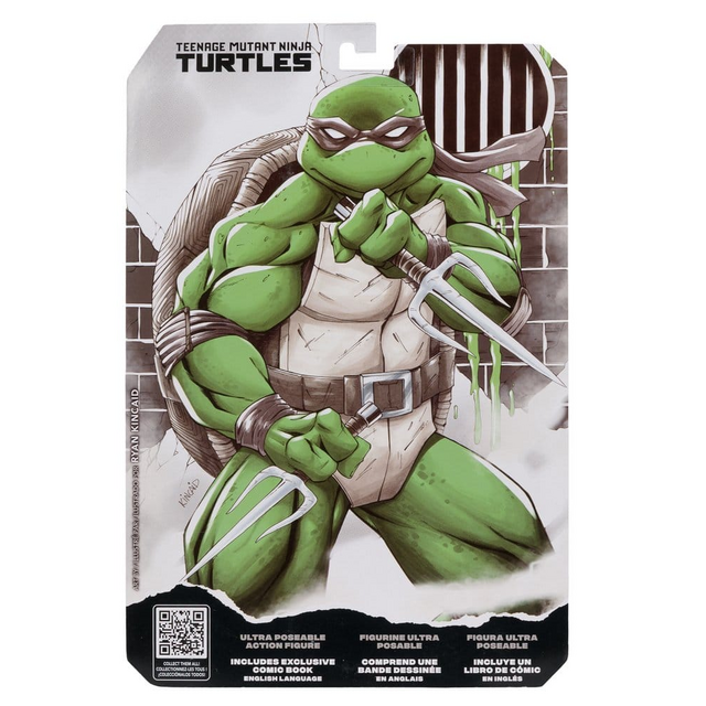 Teenage Mutant Ninja Turtles (Black White & Green) Page Punchers Raphael Action Figure 13cm