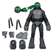 Teenage Mutant Ninja Turtles (Black White & Green) Page Punchers Michelangelo Action Figure 13cm