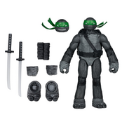 Teenage Mutant Ninja Turtles (Black White & Green) Page Punchers Leonardo Action Figure 13cm