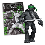 Teenage Mutant Ninja Turtles (Black White & Green) Page Punchers Leonardo Action Figure 13cm