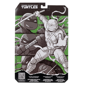 Teenage Mutant Ninja Turtles (Black White & Green) Page Punchers Leonardo Action Figure 13cm