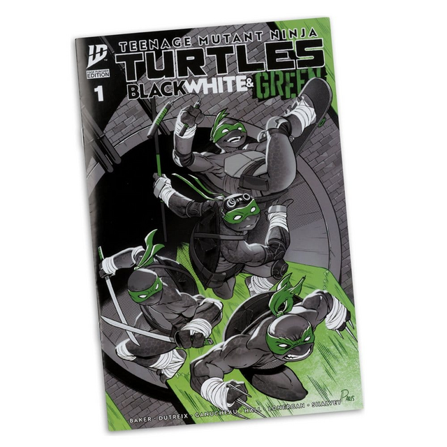 Teenage Mutant Ninja Turtles (Black White & Green) Page Punchers Donatello Action Figure 13cm
