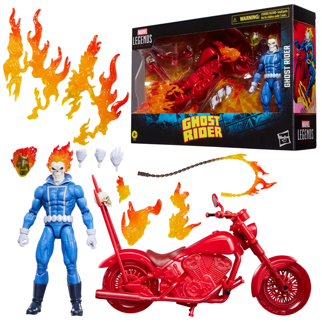 Marvel Legends Series Ghost Rider Johnny Blaze with Motorcycle