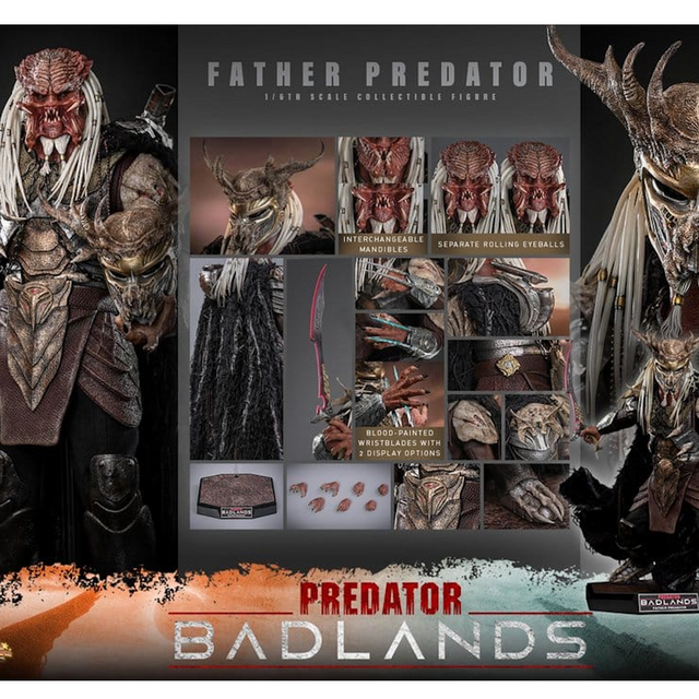 Predator: Badlands Movie Masterpiece 1/6 Father Predator Njohrr Action Figure 36cm