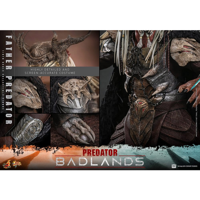Predator: Badlands Movie Masterpiece 1/6 Father Predator Njohrr Action Figure 36cm