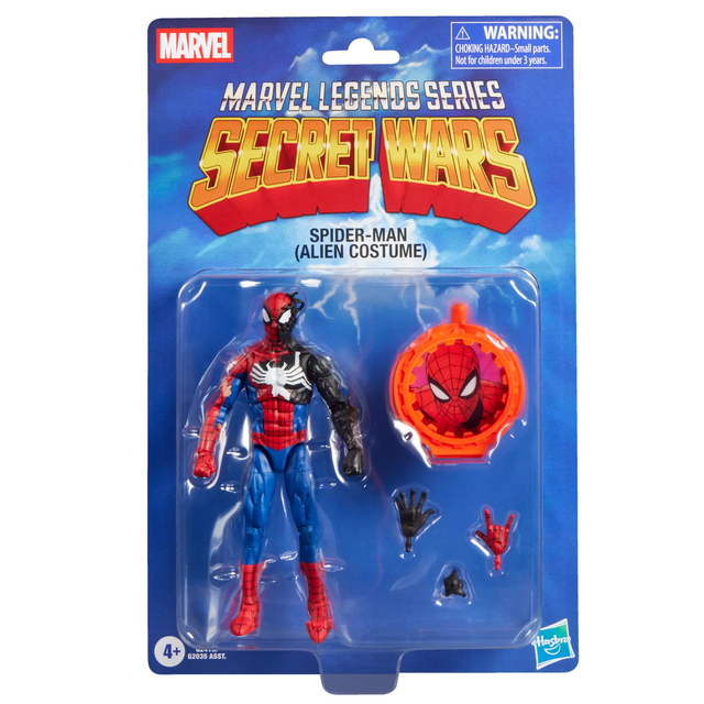 Marvel Legends Secret Wars Spider-Man (Alien Costume) Action Figure 15cm