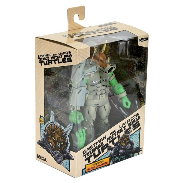 NECA Teenage Mutant Ninja Turtles Triceraton Shock Commando (Mirage Comics) Action Figure 18cm