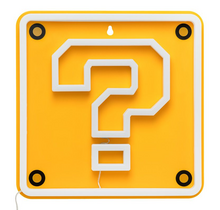Super Mario Question Block LED Neon Light 24cm