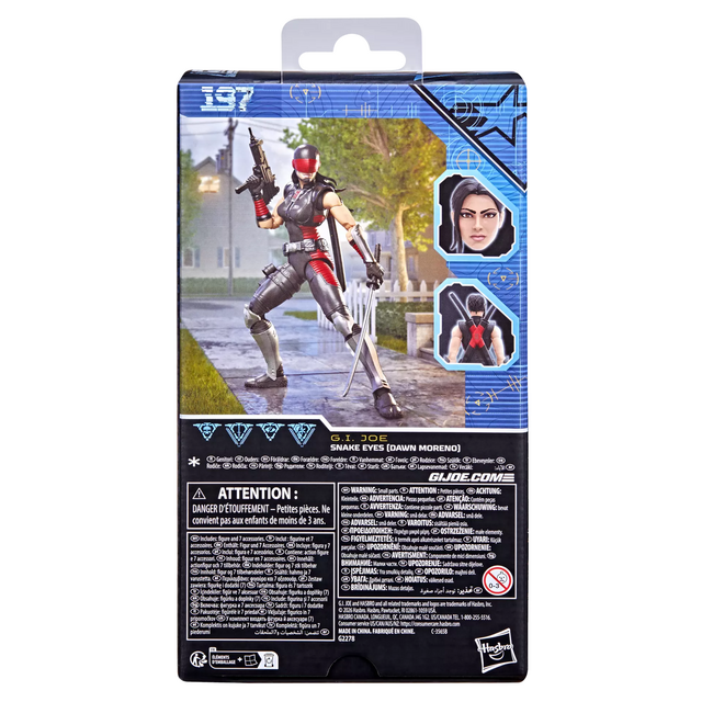 G.I. Joe Classified Series #197 Snake Eyes (Dawn Moreno) Action Figure 15cm