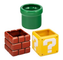 Super Mario Set of 3 mini Decorative Pots