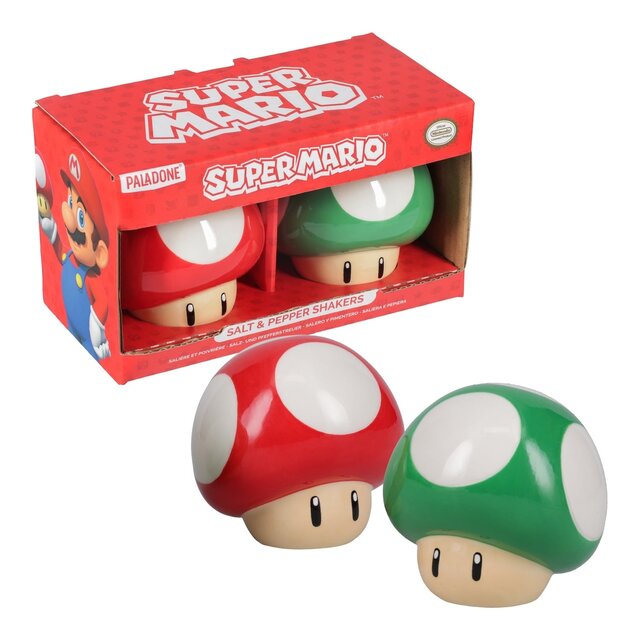 Super Mario Peper en Zoutstel Mushrooms