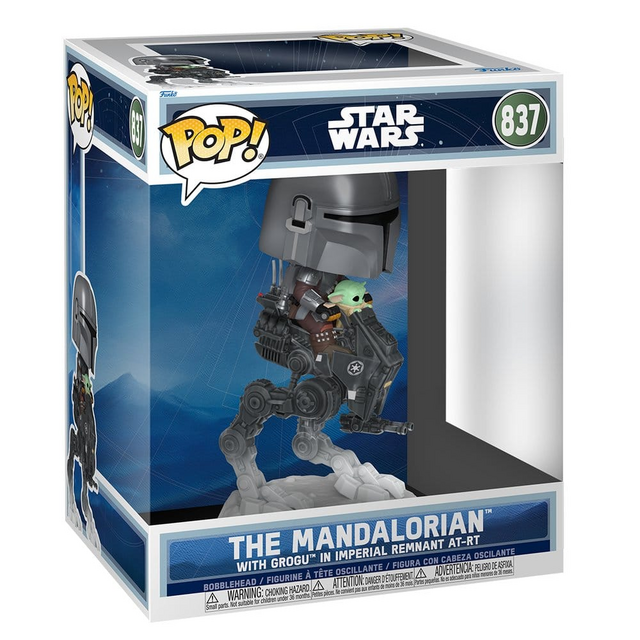POP! Star Wars The Mandalorian with Grogu in Imperial Remnant AT-RT #8Vinyl Figure Deluxe