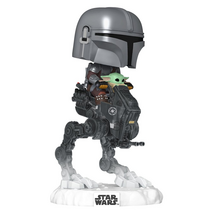 POP! Star Wars The Mandalorian with Grogu in Imperial Remnant AT-RT #8Vinyl Figure Deluxe