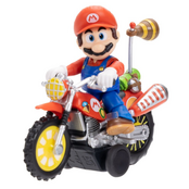 The Super Mario Galaxy Movie Mario Action Figure with Pull Back Motorcycle
