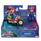 The Super Mario Galaxy Movie Mario Action Figure with Pull Back Motorcycle