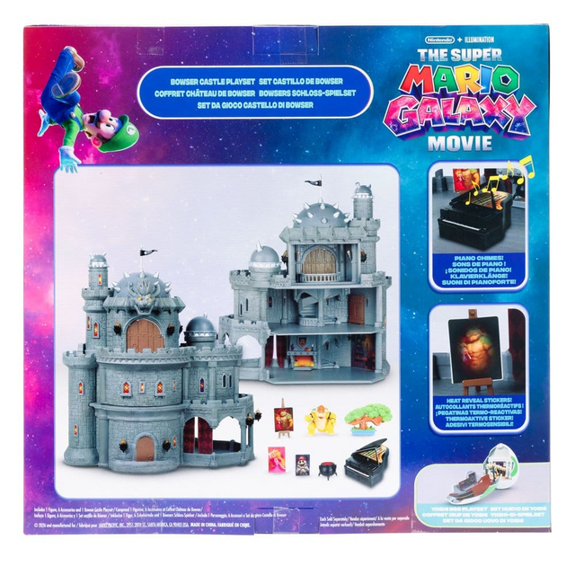 The Super Mario Galaxy Movie Bowser Castle Playset 30cm