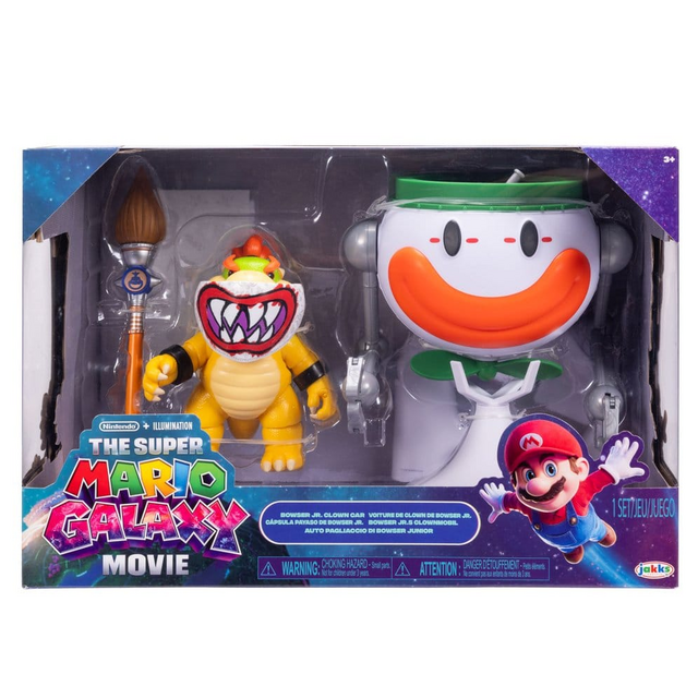 The Super Mario Galaxy Movie Action Figure Bowser Jr. with Clown Car 13cm