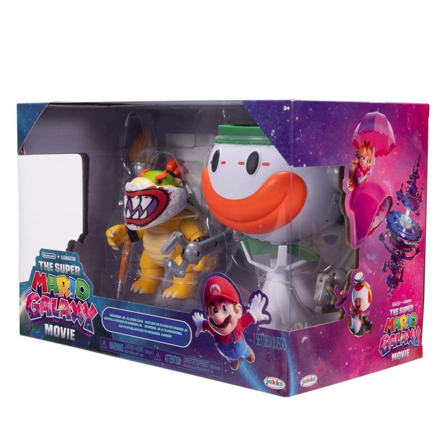 The Super Mario Galaxy Movie Action Figure Bowser Jr. with Clown Car 13cm
