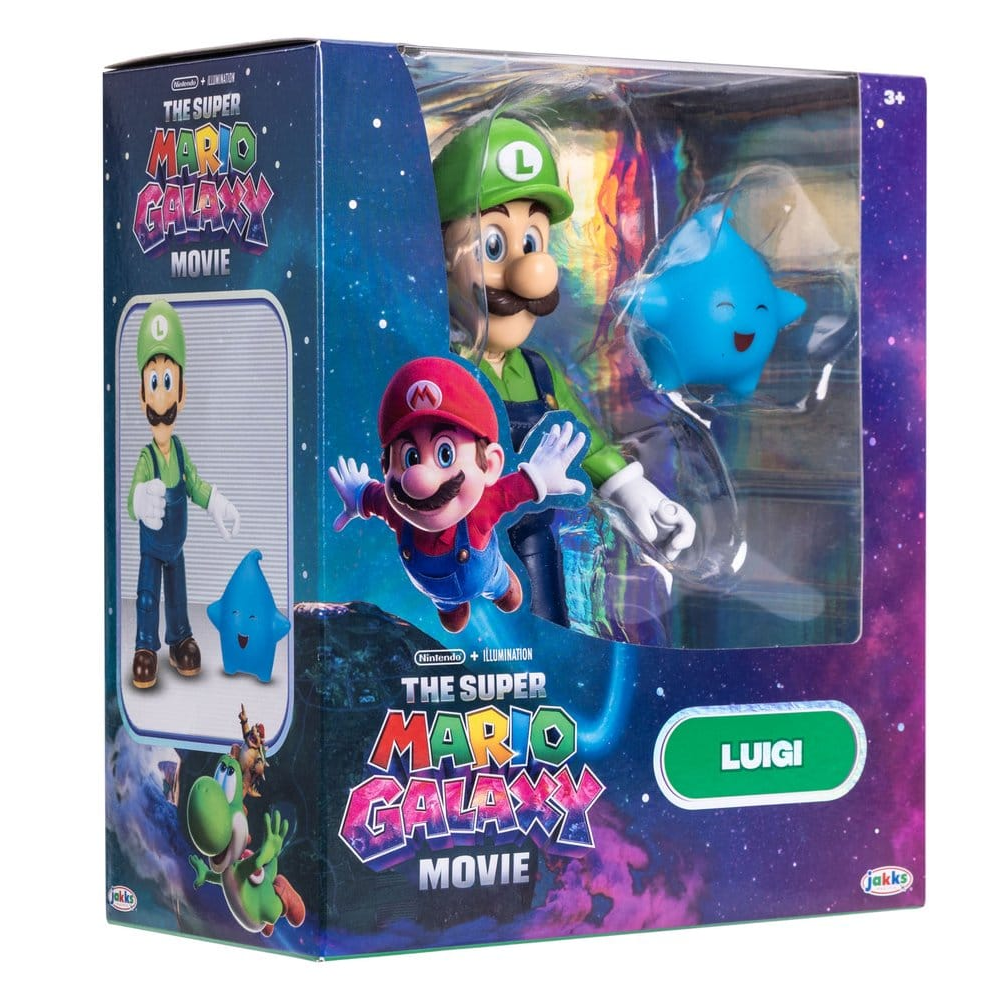 Jakks Pacific The Super Mario Galaxy Movie Luigi 13cm
