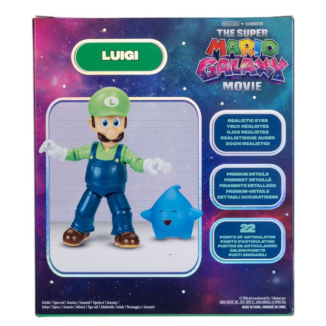 The Super Mario Galaxy Movie Action Figure Luigi 13cm