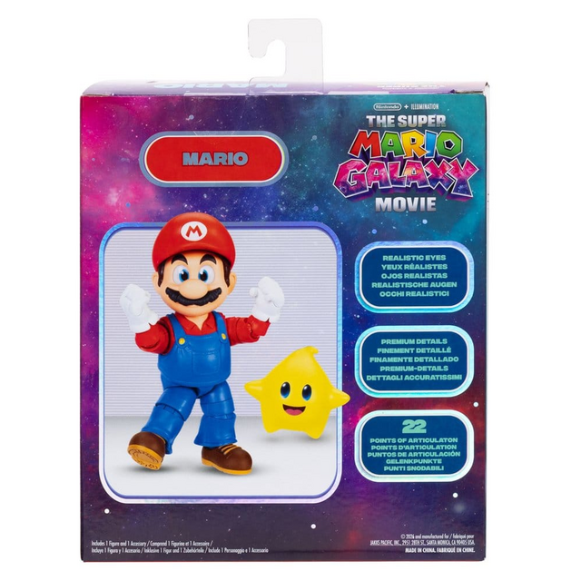 The Super Mario Galaxy Movie Action Figure Mario 13cm