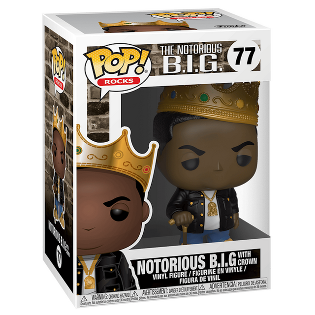 POP! Rocks Notorious B.I.G. with Crown #77 Vinyl Figure 10cm