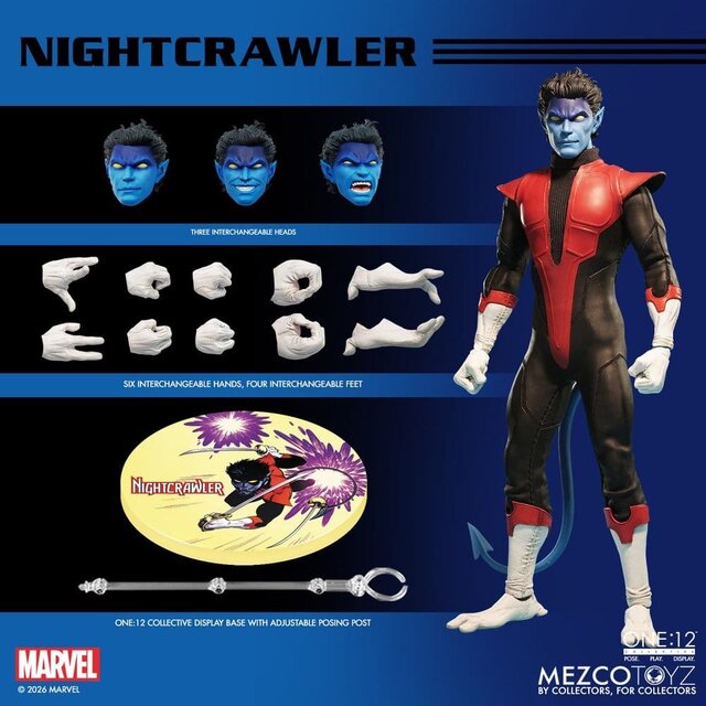One:12 Collective Marvel Nightcrawler Action Figure 16cm