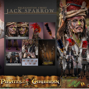 Pirates of the Caribbean: Dead Man's Chest 1/6 Pelegostos Chief Jack Sparrow Action Figure 30cm