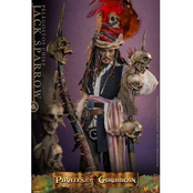 Pirates of the Caribbean: Dead Man's Chest 1/6 Pelegostos Chief Jack Sparrow Action Figure 30cm