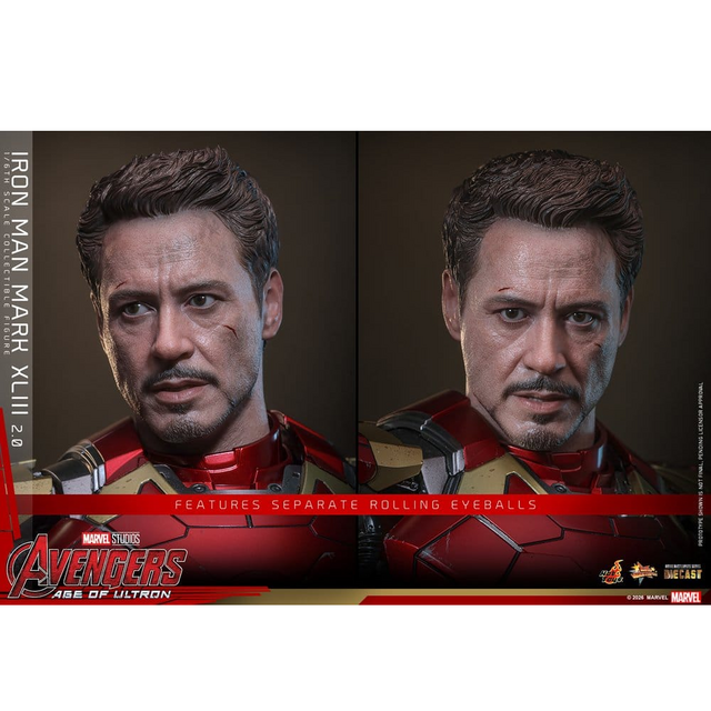 Avengers: Age of Ultron Movie Masterpiece Diecast Iron Man Mark XLIII (2.0) Action Figure 32cm