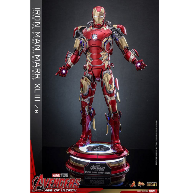 Avengers: Age of Ultron Movie Masterpiece Diecast Iron Man Mark XLIII (2.0) Action Figure 32cm