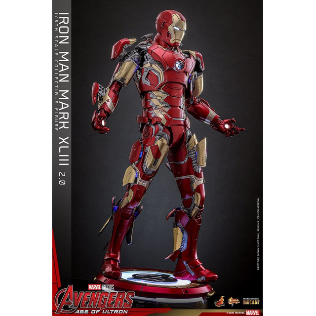 Avengers: Age of Ultron Movie Masterpiece Diecast Iron Man Mark XLIII (2.0) Action Figure 32cm