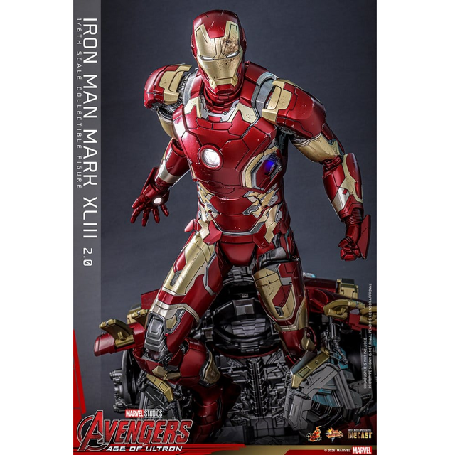 Avengers: Age of Ultron Movie Masterpiece Diecast Iron Man Mark XLIII (2.0) Action Figure 32cm