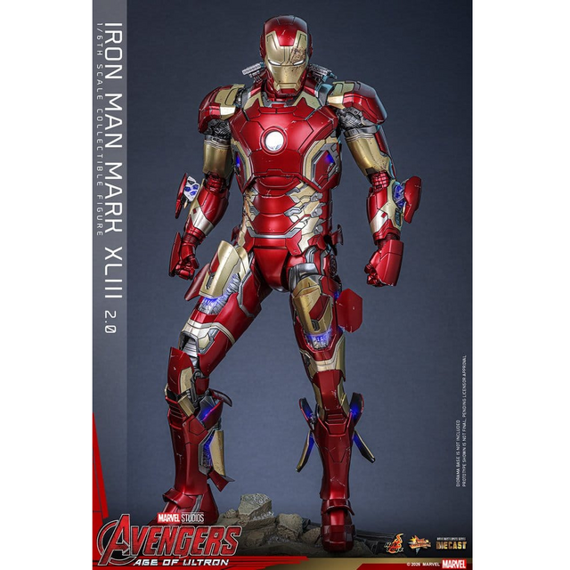 Avengers: Age of Ultron Movie Masterpiece Diecast Iron Man Mark XLIII (2.0) Action Figure 32cm