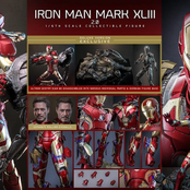 Avengers: Age of Ultron Movie Masterpiece Diecast Iron Man Mark XLIII (2.0) Deluxe Version Action Figure 32cm