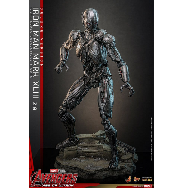 Avengers: Age of Ultron Movie Masterpiece Diecast Iron Man Mark XLIII (2.0) Deluxe Version Action Figure 32cm