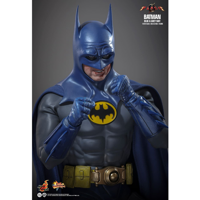 The Flash Movie Masterpiece Batman (Blue & Grey Suit) Limited Edition Hot Toys Exclusive 30cm