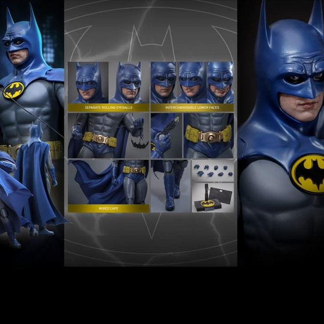 The Flash Movie Masterpiece Batman (Blue & Grey Suit) Limited Edition Hot Toys Exclusive 30cm