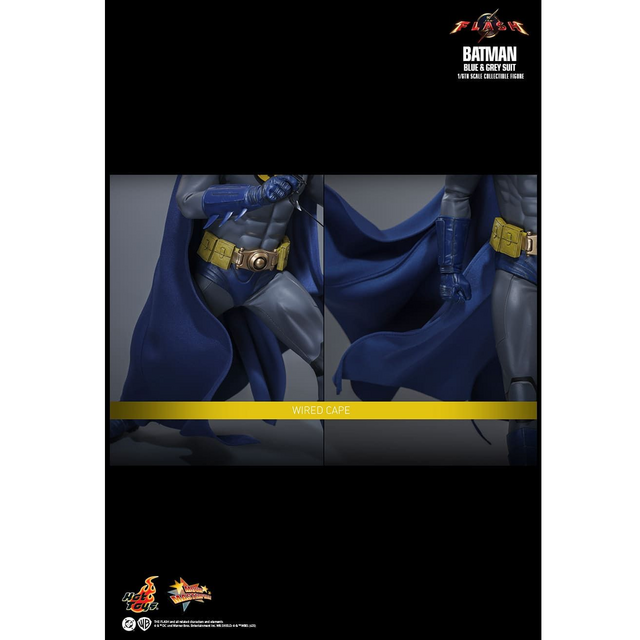 The Flash Movie Masterpiece Batman (Blue & Grey Suit) Limited Edition Hot Toys Exclusive 30cm