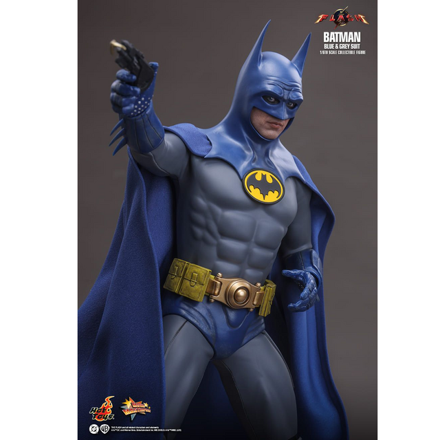 The Flash Movie Masterpiece Batman (Blue & Grey Suit) Limited Edition Hot Toys Exclusive 30cm