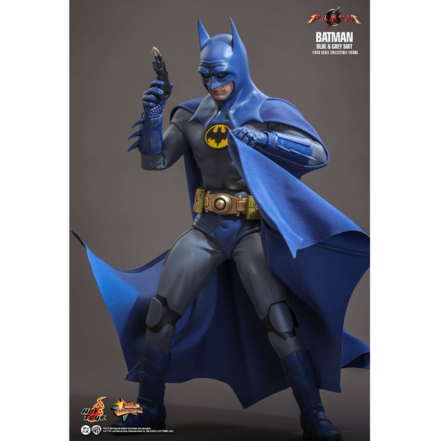 The Flash Movie Masterpiece Batman (Blue & Grey Suit) Limited Edition Hot Toys Exclusive 30cm