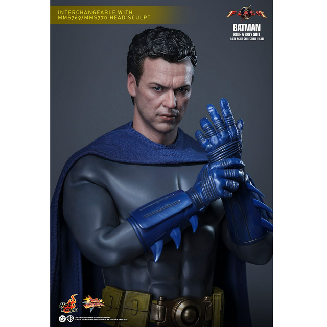 The Flash Movie Masterpiece Batman (Blue & Grey Suit) Limited Edition Hot Toys Exclusive 30cm