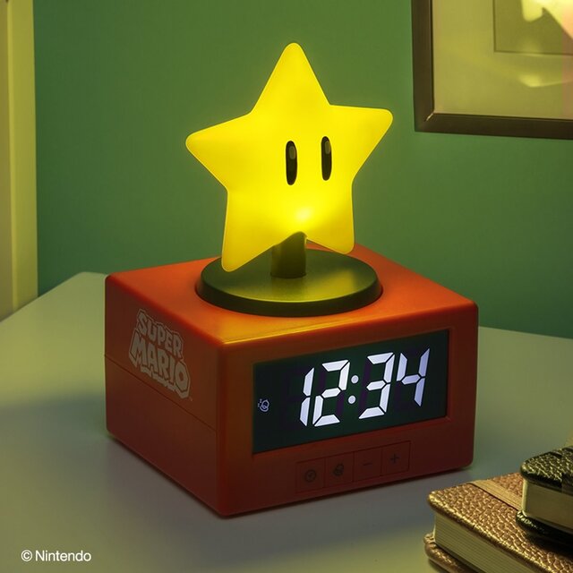 Super Mario Super Star Alarm Clock 15cm