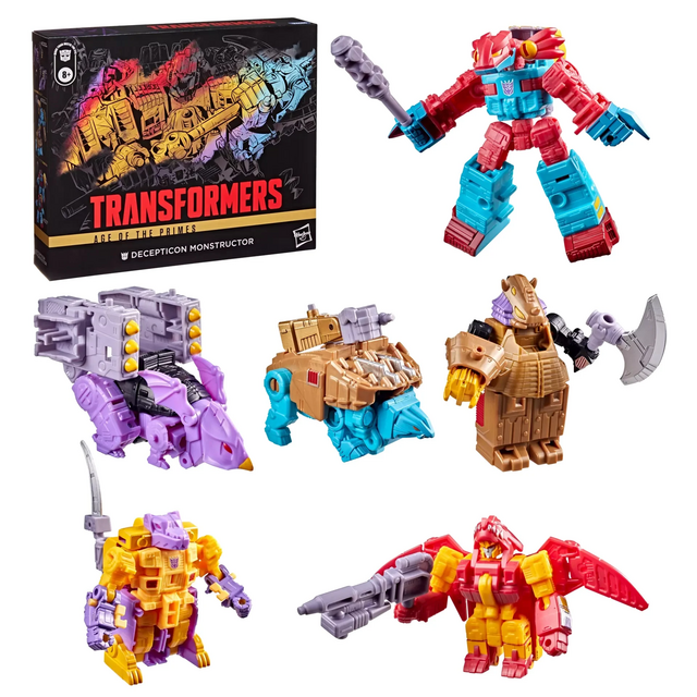 Transformers Age of the Primes Decepticon Monstructor Combiner Set
