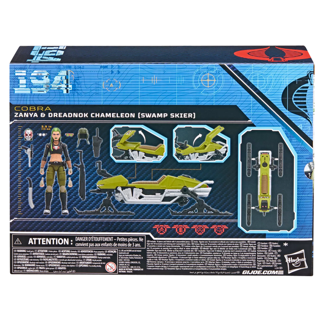 G.I. Joe Classified Series #194, Zanya and Dreadnok Chameleon (Swamp Skier) Vehicle