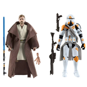 Star Wars Vintage Obi-Wan Kenobi (Utapau) & Airborne Clone Trooper (212th Battalion) 10cm