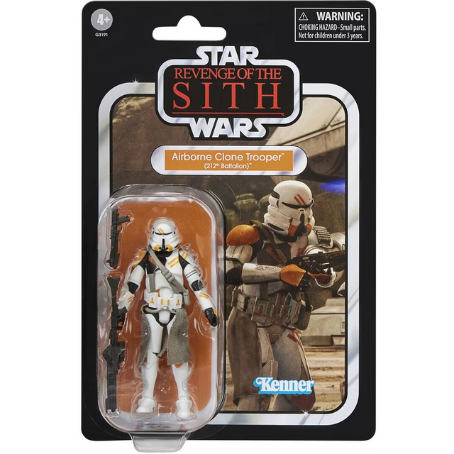 Star Wars Vintage Obi-Wan Kenobi (Utapau) & Airborne Clone Trooper (212th Battalion) 10cm