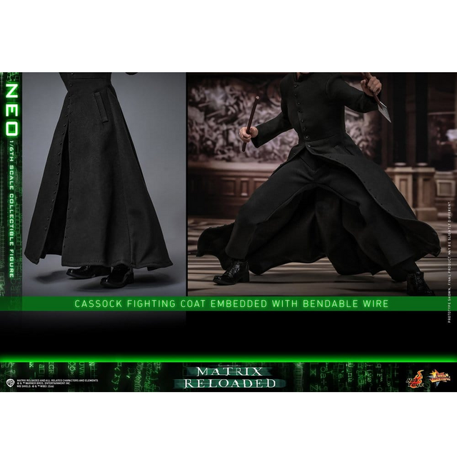 The Matrix Reloaded Movie Masterpiece Neo Action Figure 31cm